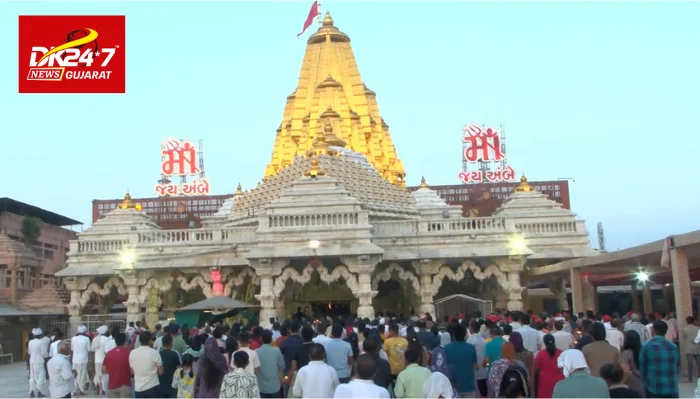 અંબાજી ધામે ભવ્ય મહાઆરતી, મોદી સરકારના 12 વર્ષની ઉજવણી