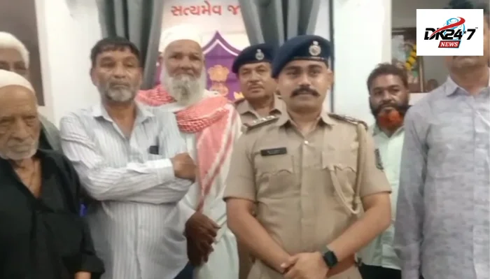 બોટાદમાં પોલીસ પ્રશાસનનું મુસ્લિમ સમાજ દ્વારા સન્માન