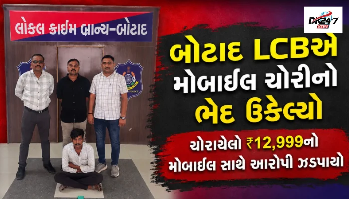 બોટાદમાં ઘરફોડ ચોરીનો ભેદ ઉકેલાયો, એક આરોપી ઝડપાયો