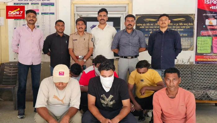 ભરૂચ અંકલેશ્વરમાં પોલીસ દ્વારા જુગારના અડ્ડા પર મોટી કાર્યવાહી કરવામાં આવી છે. કસ્બાતીવાડ વિસ્તારમાં એક મકાનમાં ચાલતા જુગારધામ પર દરોડો પાડી પોલીસે 6 જુગારીઓની ધરપકડ કરી છે.